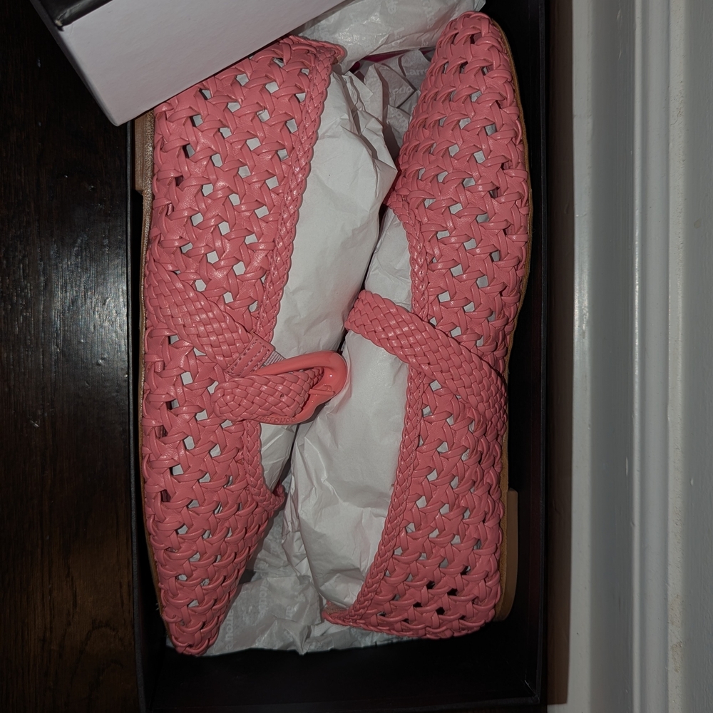 Larroude Pink Woven Flats - Picture 6 of 7